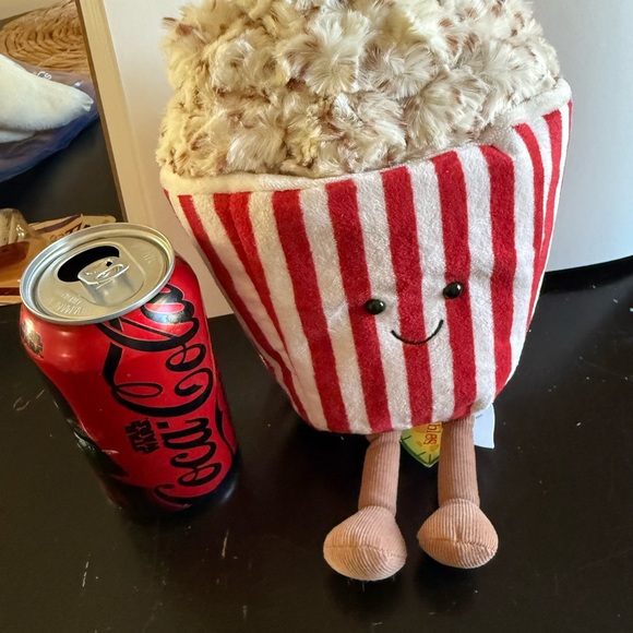 NWT Jellycat London Amusable Popcorn Bucket Plush Toy Retired snack - Picture 11 of 13